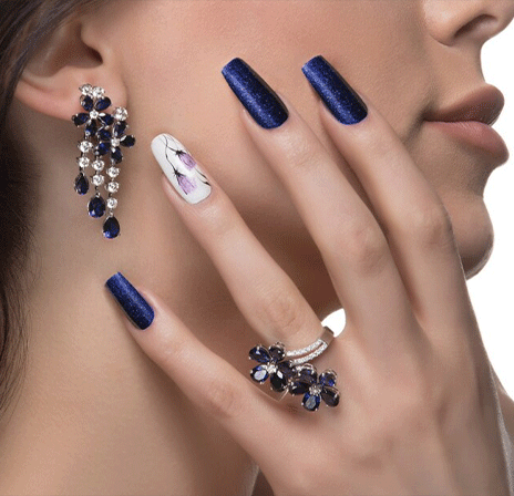 Purple Salon Nail Art Services